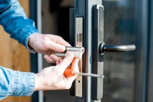 Pose de porte blindée dans le quartier Les Prés de la Lys à Wervicq-Sud